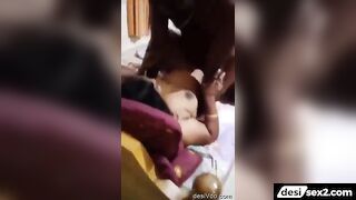 2 Tamil guys fucking busty bhabhi
