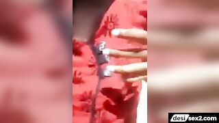 Chennai girl strips and sucks cock on beach