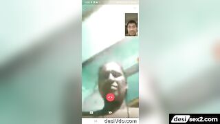 Village aunty shows boobs in video call