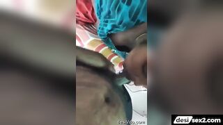 Tamil mom cock sucking for stepson