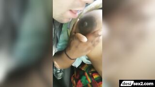 Thailand guy sucking nipples of horny Indian bhabhi