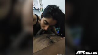 15 minutes nonstop cock sucking by Indian girlfriend