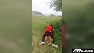 Indian college girl caught fucking outdoor