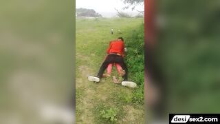 Indian college girl caught fucking outdoor