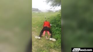 Indian college girl caught fucking outdoor