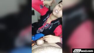 Hot marathi girl sucking uncle's cock for money
