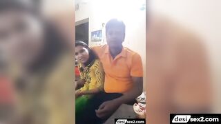 Muslim jija trying his luck with young sali's boobs