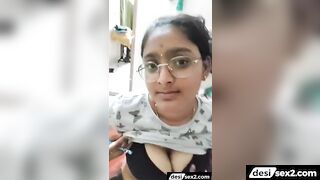 Fat college girl shows boobs to horny brother