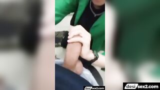 Young muslim college girl sucking big cock in mms bf