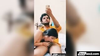 Bihari guy films a callgirl while she sucked his cock